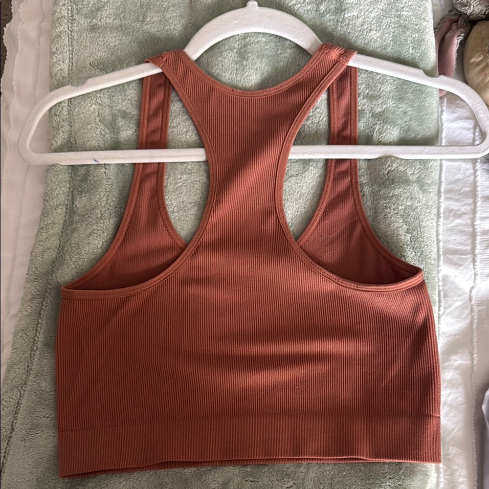 Rust Racerback Sports Bra - Picture 4 of 4